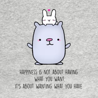 Happiness Bear & Bunny T-Shirt